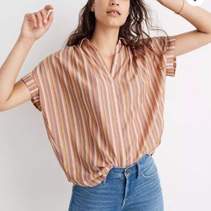 Madewell Central Shirt in Rainbow Stripe